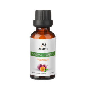 Botella de Aceite Esencial de Maracuyá para Humidificador, con aroma tropical y revitalizante.