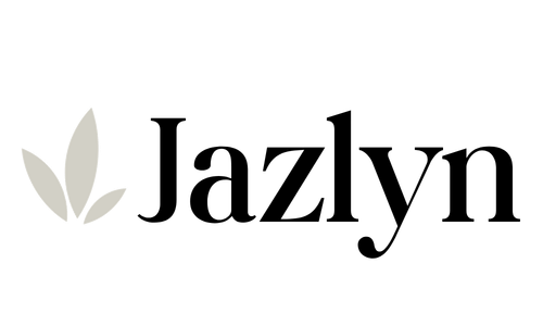 Logo de Jazlyn Perfumería, marca ecuatoriana especializada en aromas artesanales para auto y hogar.